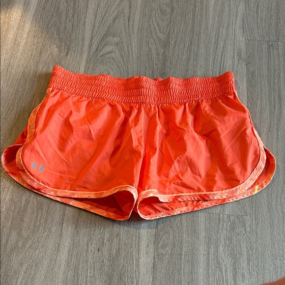 Under Armour Women's Vivid Orange Athletic Shorts - Picture 1 of 7